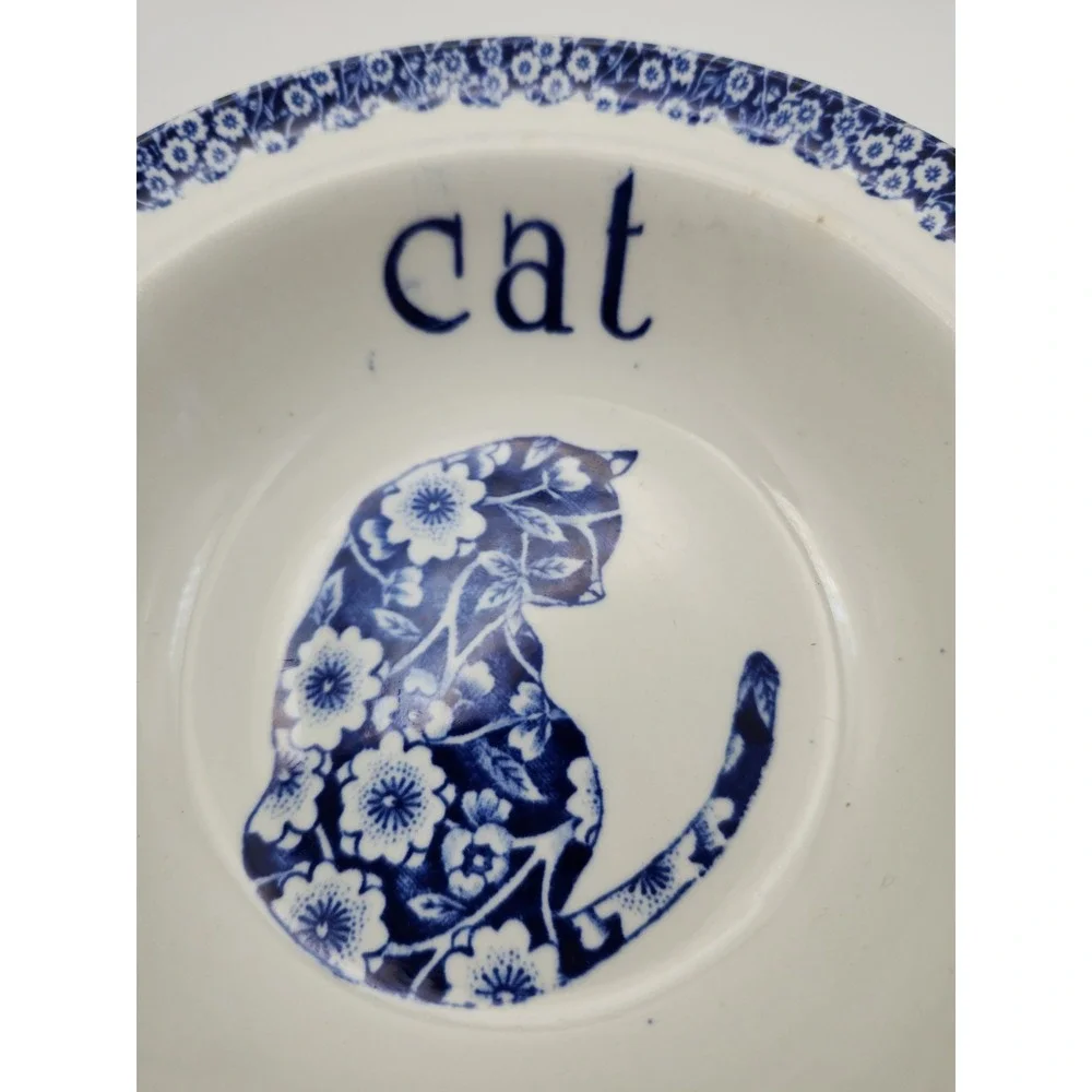 Vintage Royal Crownford Calico Cat Bowl  Staffordshire England Norma Sherman